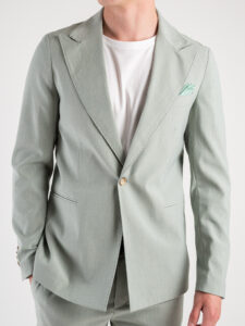 BLACKSUNDAY Giacca leggera da abito slim fit EXCLUSIVE01 verde (4)