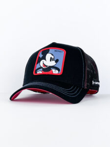 CAPSLAB Cappellino Disney nero con patch blu MICKEY1