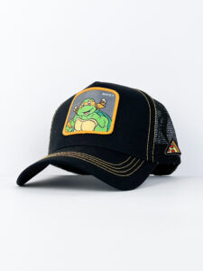CAPSLAB Cappellino Tartarughe Ninja nero con patch grigia MIKEY2