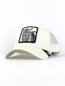 GOORIN BROS Cappellino bianco con patch bianca stampa tigre TIGER 1 Bianco1