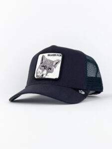 GOORIN BROS Cappellino blu con patch bianca stampa Volpe SILVER FOX1