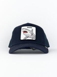 GOORIN BROS Cappellino blu con patch bianca stampa squalo CP SHARK Blu2
