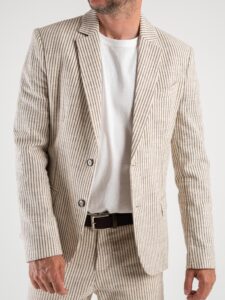 IMPERIAL Giacca da abito leggera rigata JZ1EDDW Ecrumarrone (1)
