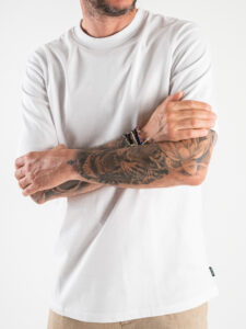 ONLY&SONS T-shirt basica over in cotone FRED 22022532 Bright White (4)