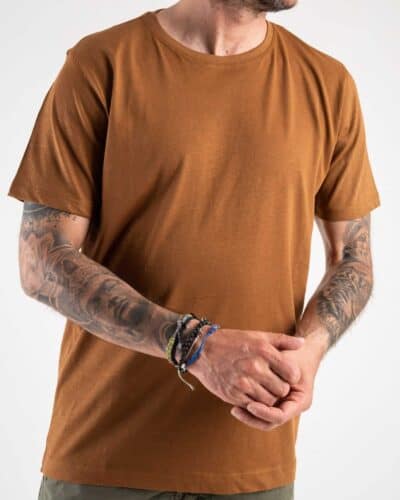 OVER D T shirt morbida tinta unita in cotone OM115TST02 Cacao 1 OVER-D OVER-D T-shirt morbida tinta unita in cotone OM115TS/T02 Cacao