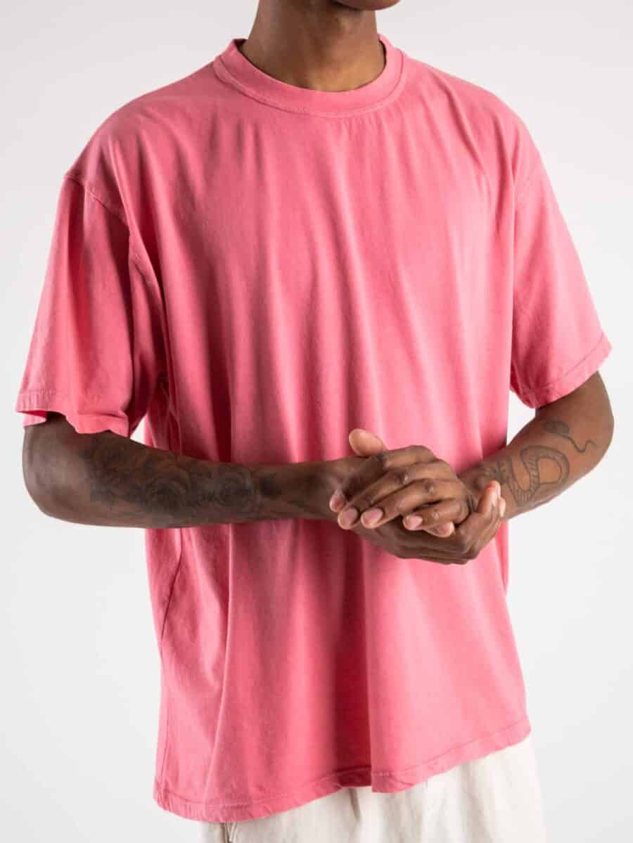 BERNA T-shirt basica over tinta unita 220426 Rosa
