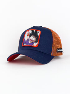 CAPSLAB Cappellino blu Dragon ball con stampa patch GOKU Bambino1