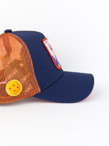 CAPSLAB Cappellino blu Dragon ball con stampa patch GOKU Bambino3