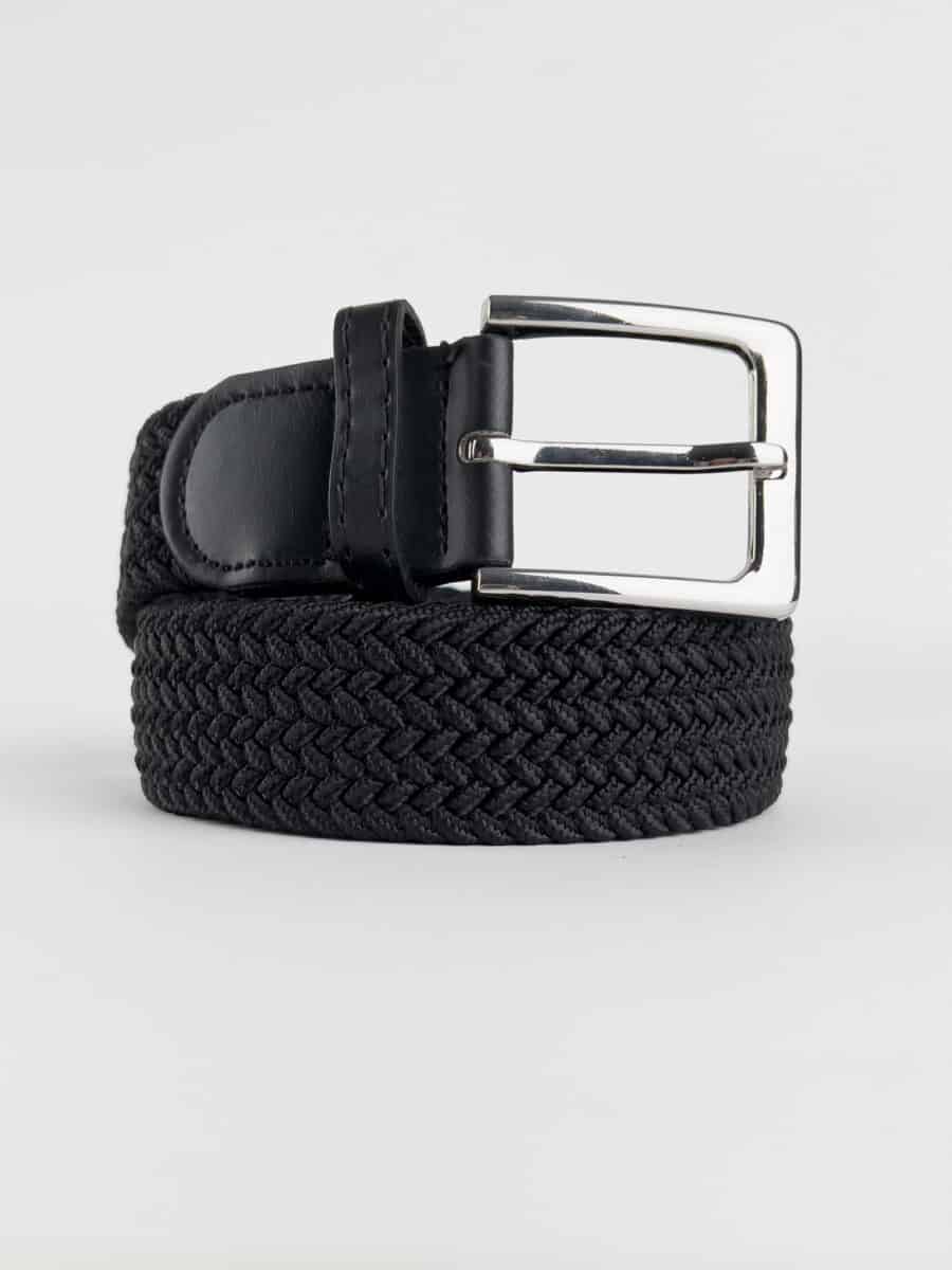 Cintura in tessuto colorato elasticizzato BALI Nero