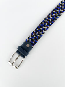 ESTASI Cintura in tessuto colorato elasticizzato LOMBOK Bluette1