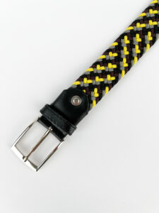 ESTASI Cintura in tessuto colorato elasticizzato LOMBOK Nero2