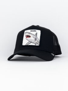 GOORIN BROS nero con patch stampa Squalo SHARK1