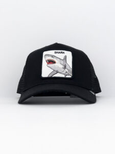 GOORIN BROS nero con patch stampa Squalo SHARK2