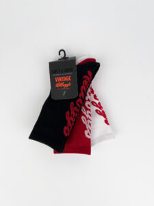 ONLY & SONS Pack 3 calze tg. unica in spugna KELLOGGS 22022223 Black+Red+White2
