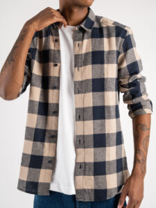 ONLY&SONS Camicia in flanella a quadri GUDMUND 22007112 Dark navy (10)