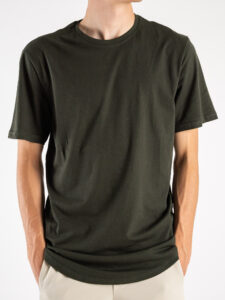 ONLY&SONS T-shirt in cotone con fondo stondato MATT 22002973 Rosin1