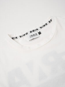 BERNA T-shirt basica con logo fronteretro e fondo curvo 223123 Ottico (2)