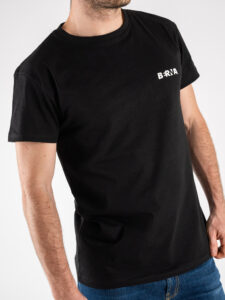 BERNA T-shirt basica con stampa logo sul cuore 223085 Nero (3)