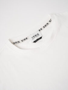 BERNA T-shirt basica con stampa logo sul cuore 223085 Panna (1)