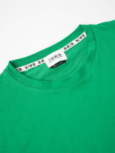 BERNA T-shirt basica con stampa logo sul cuore 223085 Verde (2)