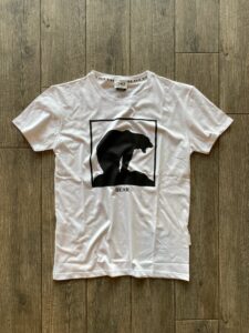 BERNA T-shirt con stampa frontale BearOrso 223266 Bianco