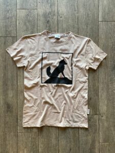 BERNA T-shirt con stampa frontale FoxVolpe 223266 Sabbia