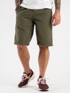 BL11 Bermuda leggero misto cotonelino con coulisse GOLF Army (2)