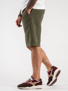 BL11 Bermuda leggero misto cotonelino con coulisse GOLF Army (4)