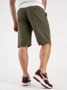 BL11 Bermuda leggero misto cotonelino con coulisse GOLF Army (5)