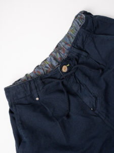 BL11 Bermuda leggero misto cotonelino con coulisse GOLF Blu (1)