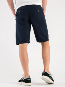 BL11 Bermuda leggero misto cotonelino con coulisse GOLF Blu (6)