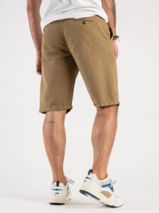 BL11 Bermuda leggero misto cotonelino con coulisse GOLF Deserto (6)