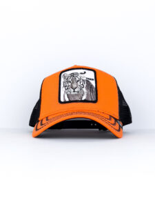 GOORIN BROS Cappellino arancio con retina nera e patch bianca stampa tigre TIGER 1 Arancio1