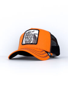 GOORIN BROS Cappellino arancio con retina nera e patch bianca stampa tigre TIGER 1 Arancio3