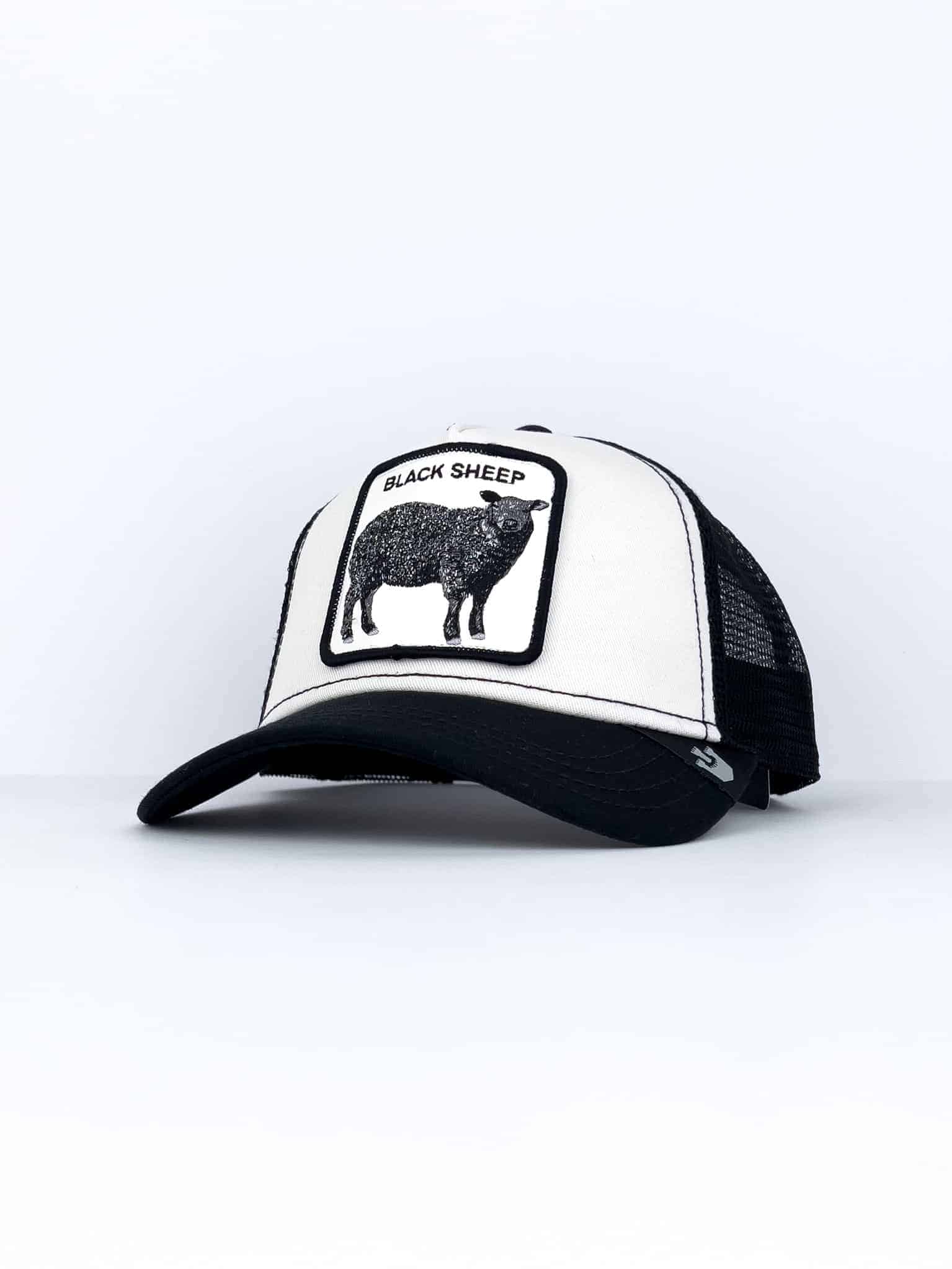 GOORIN BROS Cappellino bianco con retina nera e patch bianca