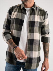ONLY&SONS Camicia in flanella a quadri GUDMUND LS 3T 22020301 Forest Night (6)