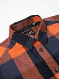 ONLY&SONS Camicia in flanella a quadri GUDMUND LS 3T 22020301 Picante (13)