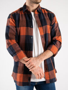 ONLY&SONS Camicia in flanella a quadri GUDMUND LS 3T 22020301 Picante (8)
