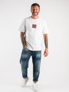 ONLY&SONS T-shirt in cotone con stampa fronteretro FRED RLX RUN 22023073 Bright White (8)