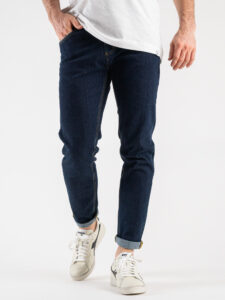V2 Jeans blu con tasca posteriore stampa Bandana 25 Arancio (2)