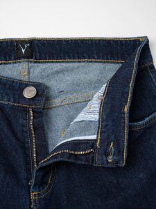 V2 Jeans blu con tasca posteriore stampa Bandana 25 Arancio (7)