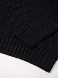 V2 Maglione girocollo 3D misto lana con taschino stampa BURBERRY 30 nero (4)