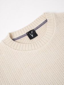 V2 Maglione girocollo 3D misto lana con taschino stampa SCOZZESE 31 burro (8)