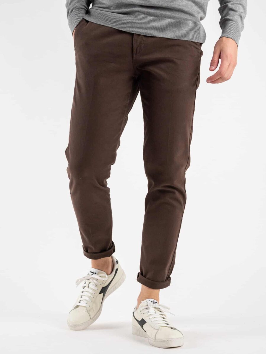 BL11 Pantalone chinos slim A/I Moro