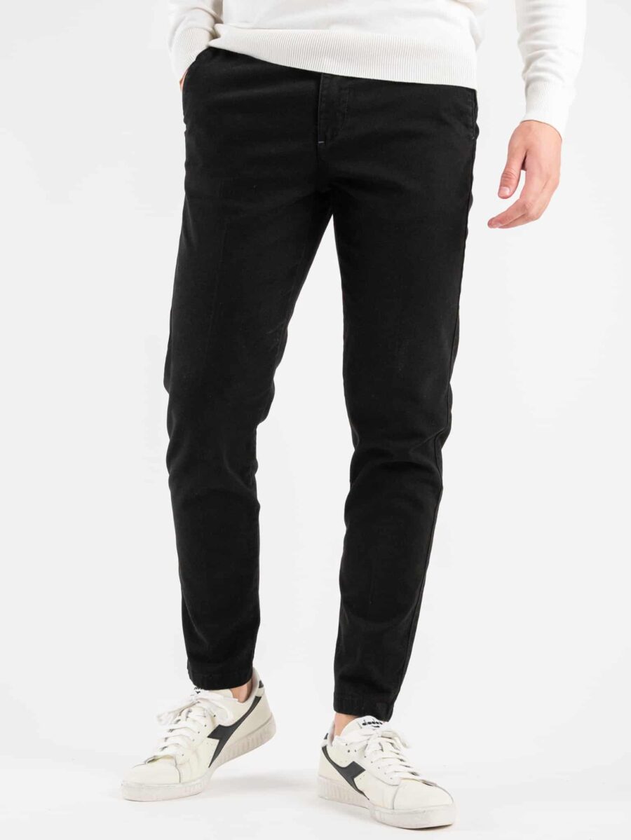 BL11 Pantalone chinos slim A/I Nero