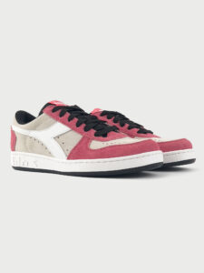 DIADORA Magic Basket Low Suede WN White:Tea Rose:Black1
