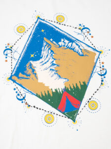 GIANNI LUPO T-shirt in cotone con stampa Montagna GL521L Bianco (1)