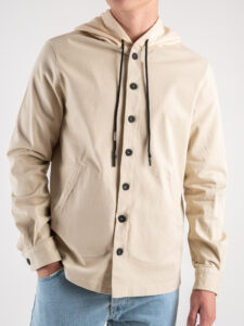 IMPERIAL Giacchetta sportiva leggera da mezza stagione con cappuccio CA49EBOL Beige (5)