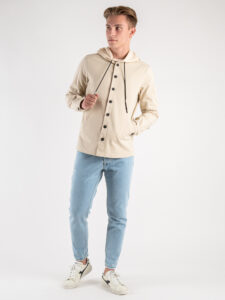 IMPERIAL Giacchetta sportiva leggera da mezza stagione con cappuccio CA49EBOL Beige (7)