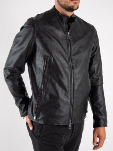 IMPERIAL Giubbino in ecopelle con zip e tasche frontali U3025542 Nero (3)